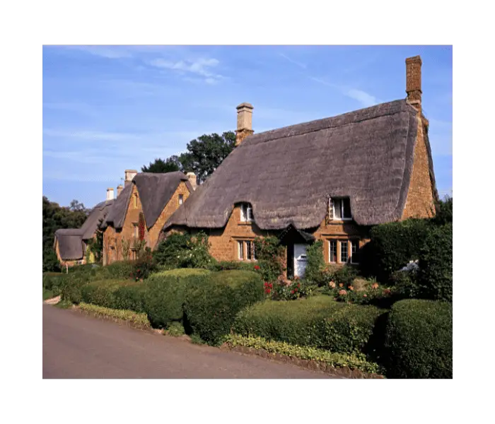 rustic charm of a cottage with its thatched roof