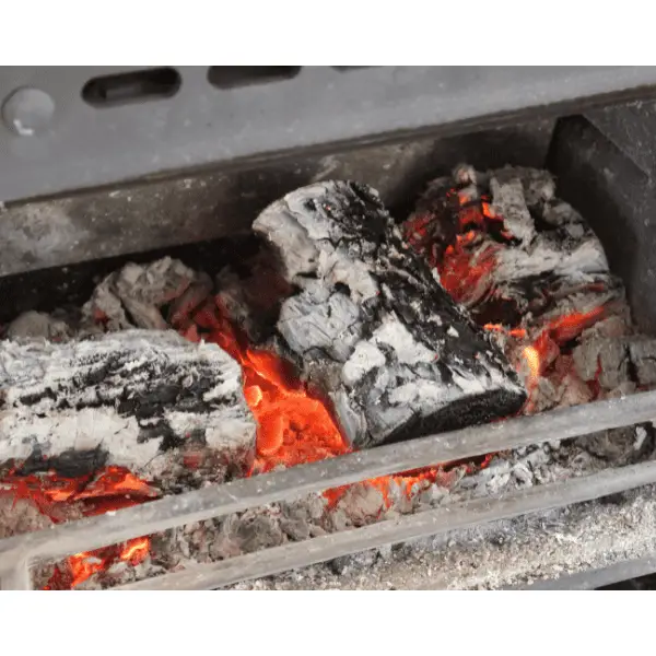 fire coal in a wood stove