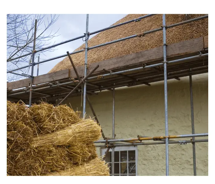bundle of straw for thatch