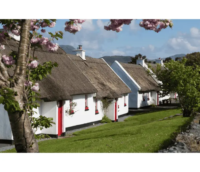 traditional thatched cottage in Ireland