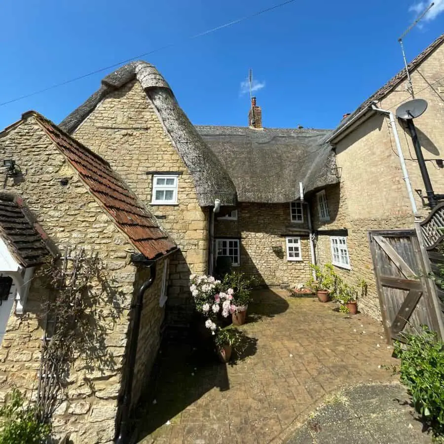 well maintained thatched cottage which influences the cost of insurance
