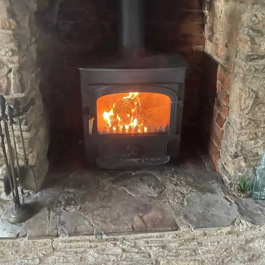 my beautiful log burner stays on most of the winter