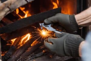 How to Replace the Rope in the Glass Door of a Log Burner