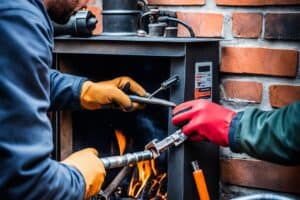How to Remove the Flue Pipe from a Wood Burner